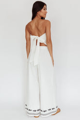 Sought After Wide-Leg Pocket Pants Off White